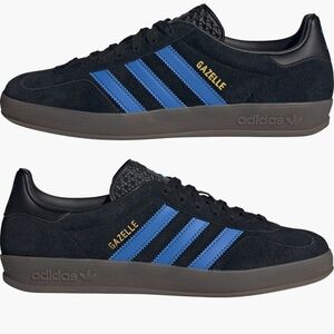 🖤💙 ADIDAS GAZELLE INDOOR BLACK BLUE 🖤💙